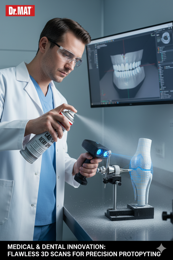 Dr.MAT 3D WHITE SPREY PSCS-03  3D BEYAZLATICI OPTİK VE LAZER TARAMA SPREY  500 ML <br> ( 1 KOLİ 12 ADET )