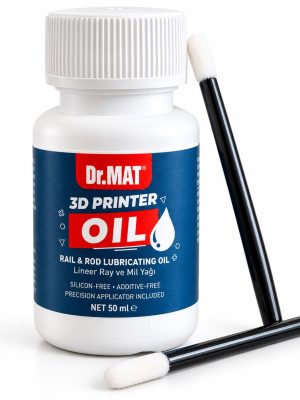 Dr.MAT 3D Yazıcı Yağı  50 ml – 3D Yazıcı X ve Y Lineer Ray, Mil Bakım Yağı + 2 Adet Uygulama Aplikatörü <br> 1 ADET